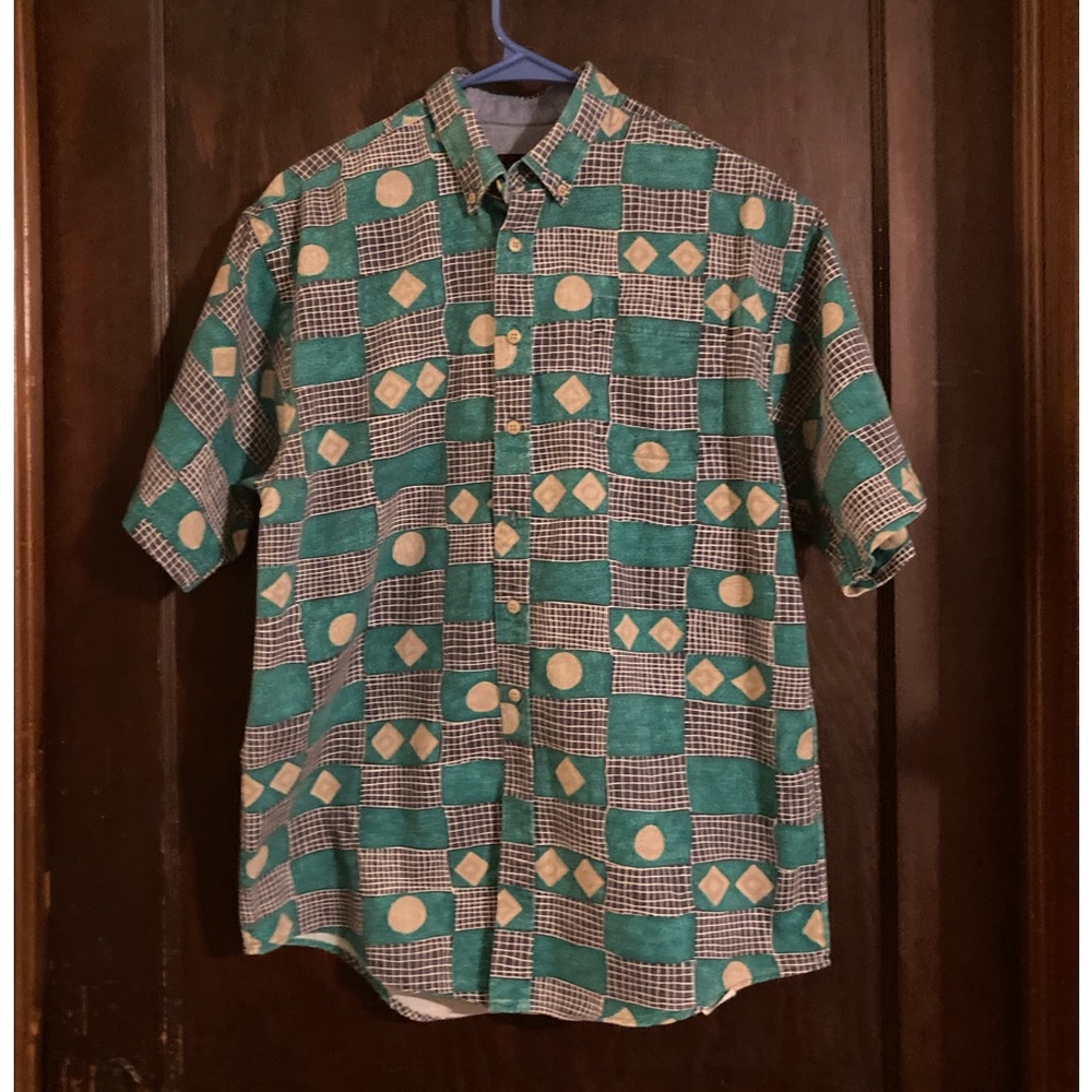 Preowned Hagger Casuals Button-Up Print Boys Shirt, size 18-20, XL/XG
